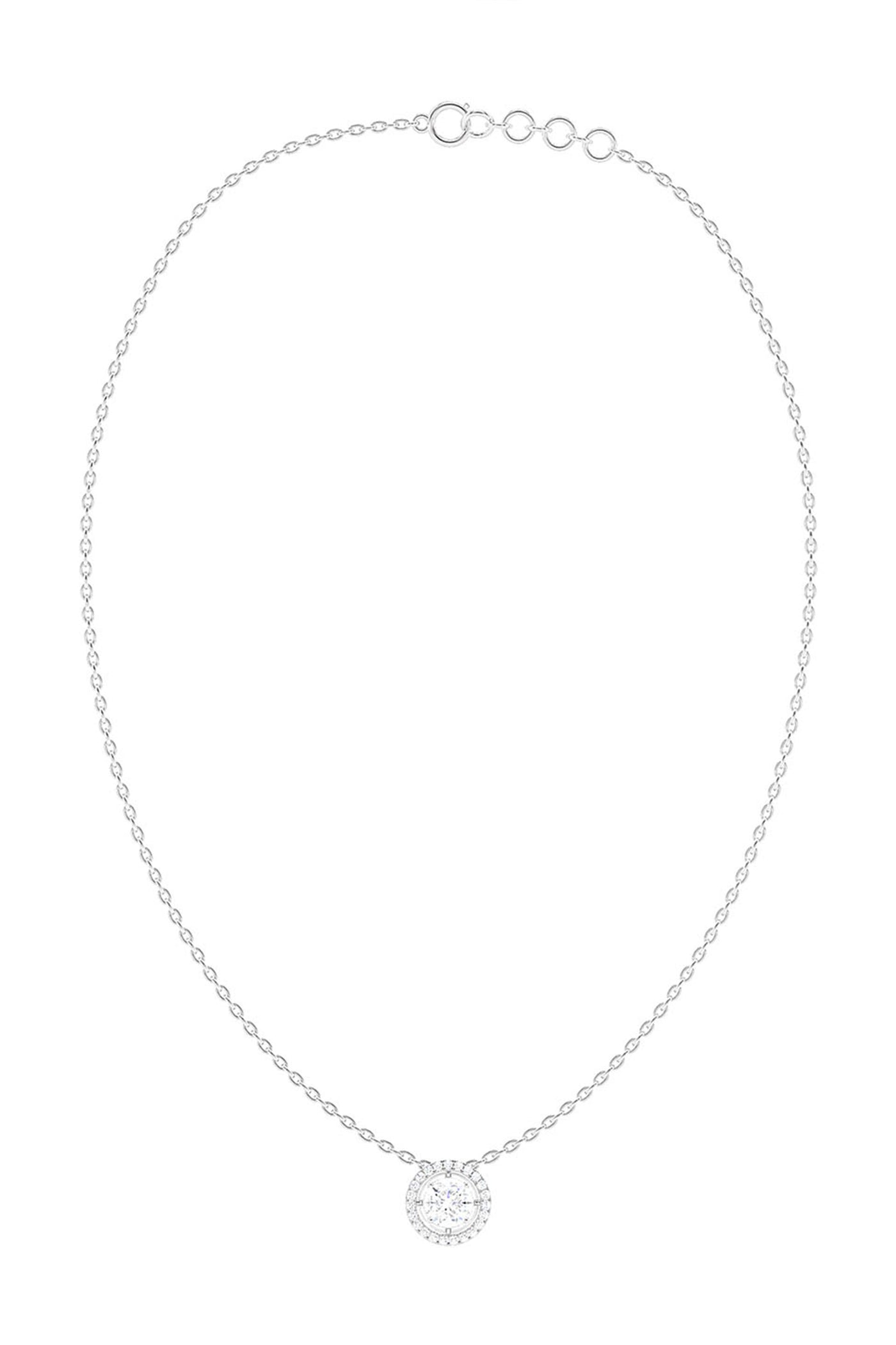 Joules by Radhika Sparkling Orbit Pendant White Necklace indian designer wear online shopping melange singapore