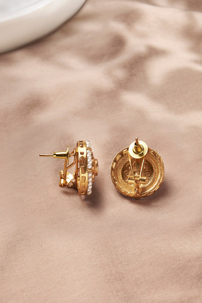 Joules by Radhika Splendid Polki Stud Earrings indian designer wear online shopping melange singapore