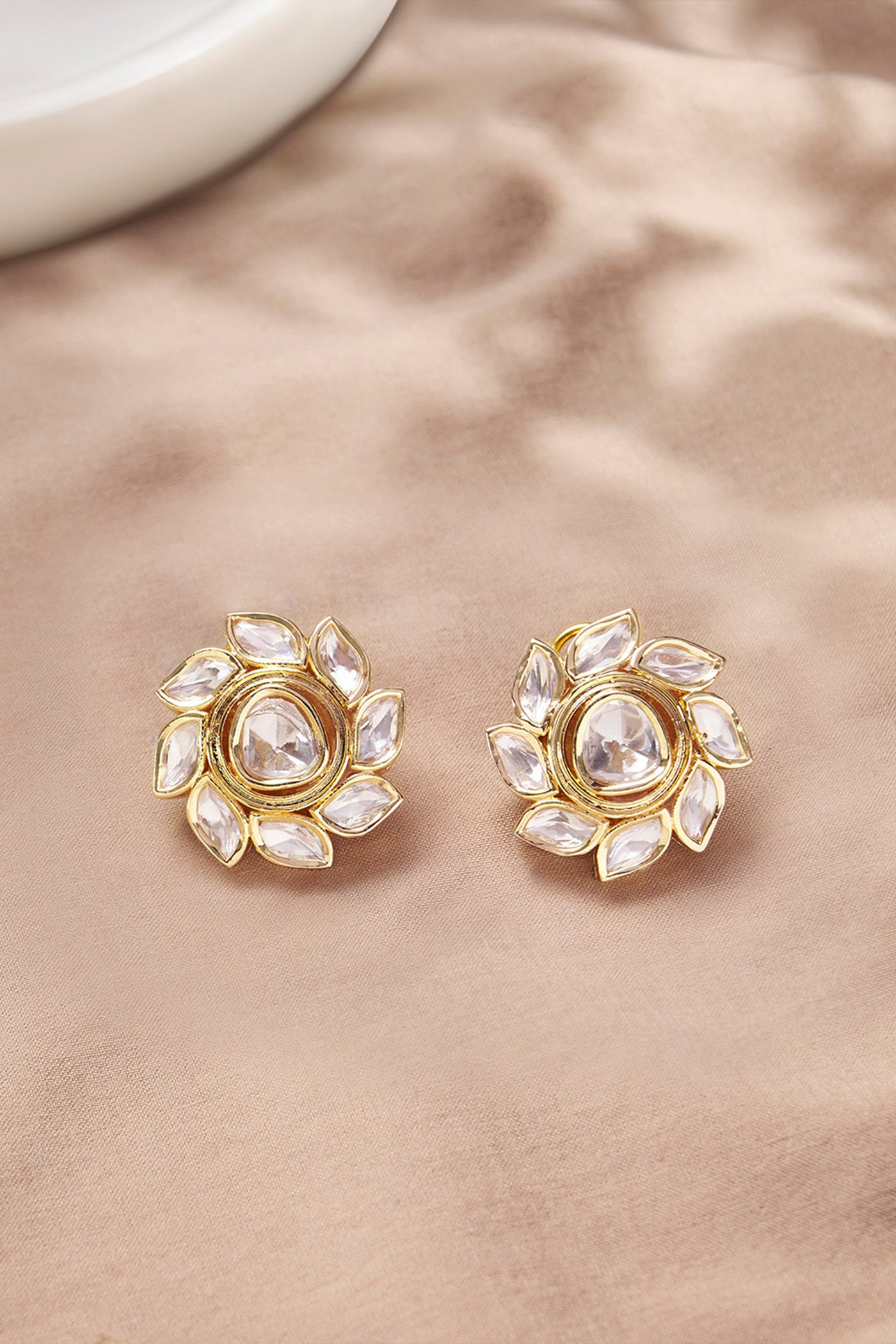 Joules by Radhika Starry Polki Stud Earring indian designer wear online shopping melange singapore