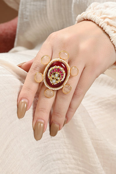 Joules by Radhika Sublime Agate Ring indian designer wear online shopping melange singapore
