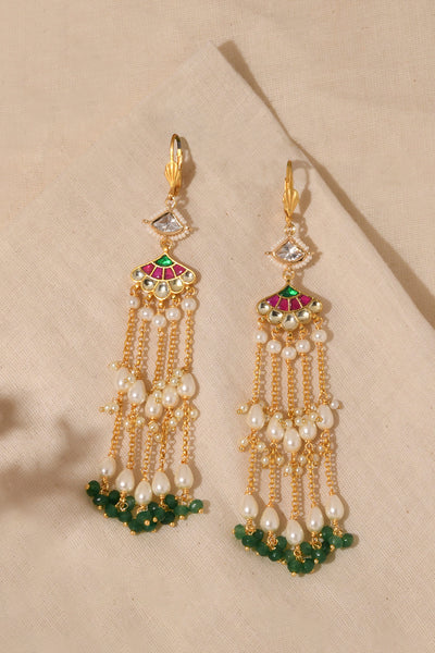 Joules by Radhika Vibrant Multi-Colour Dangler Earrings indian designer wear online shopping melange singapore