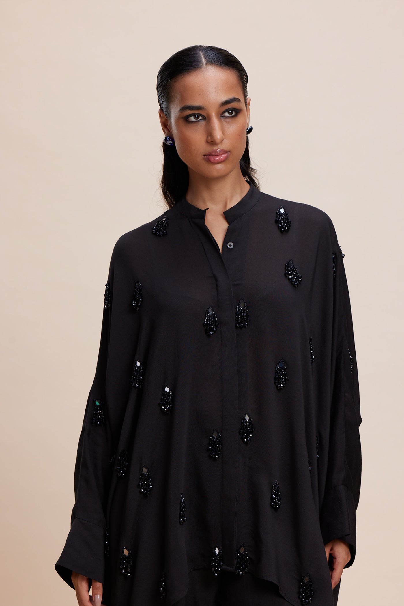 Kangana Trehan Black Blingy Co-Ord indian designer wear online shopping melange singapore