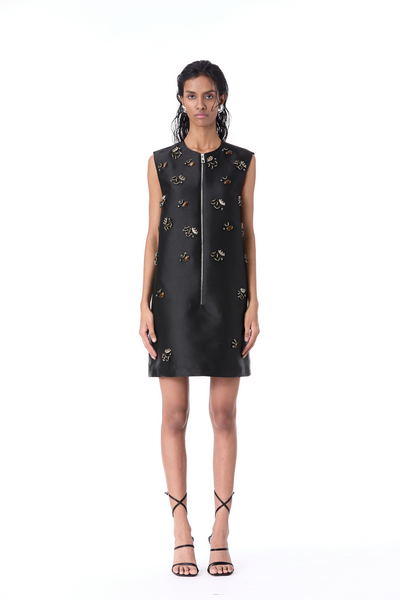 Kanika Goyal Lysithea Embellished Dress Black indian designer wear online shopping melange singapore