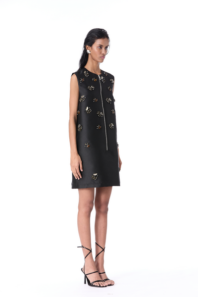 Kanika Goyal Lysithea Embellished Dress Black indian designer wear online shopping melange singapore