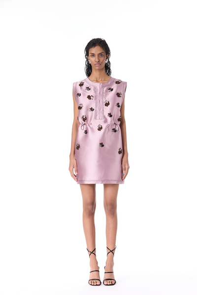 Kanika Goyal Lysithea Embellished Pink Dress indian designer wear online shopping melange singapore