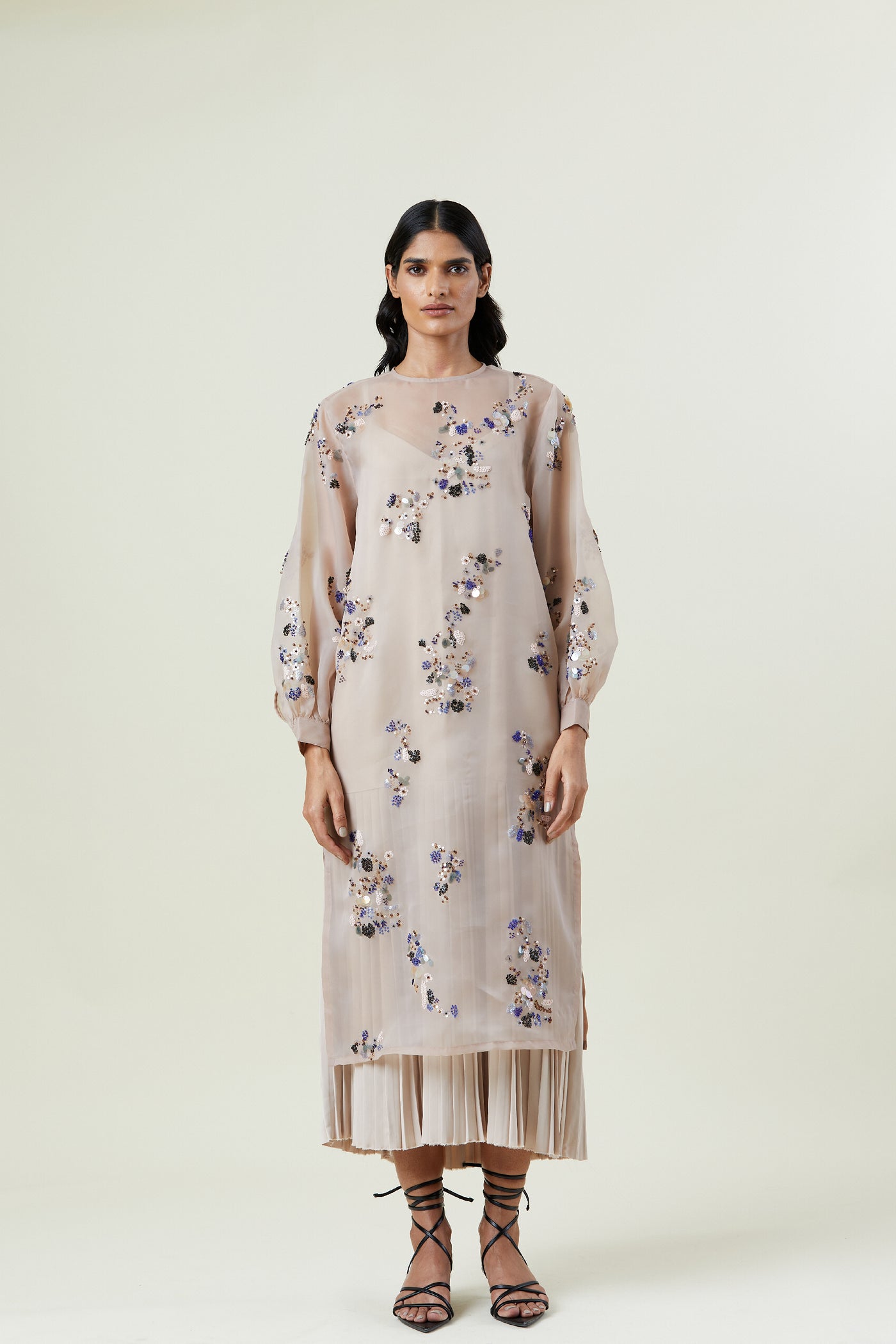 Kanika Goyal Label Zephyr Embellished Dress indian designer wear online shopping melange singapore