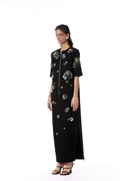 Kanika Goyal Ziinnia Embellished Dress indian designer wear online shopping melange singapore