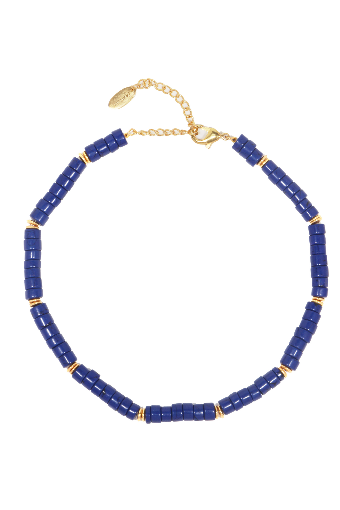 MNSH Bohême Beads Lapis Chain Online Shopping Melange Singapore Blue Gold Indian Designer Wear Festivals Weddings Destination Weddings Resort