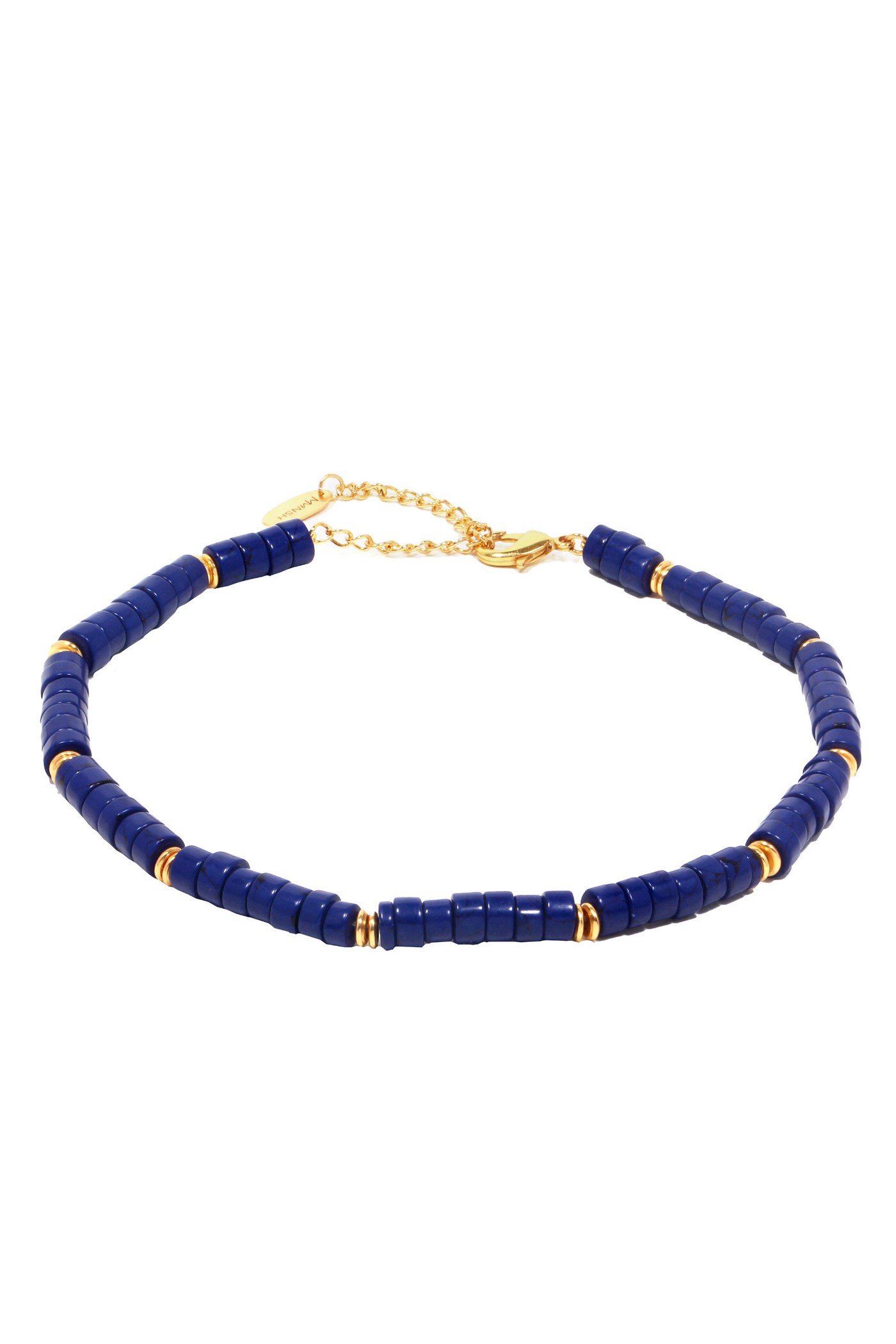 MNSH Bohême Beads Lapis Chain Online Shopping Melange Singapore Blue Gold Indian Designer Wear Festivals Weddings Destination Weddings Resort