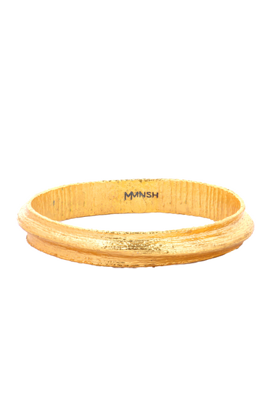 MNSH Ellipses Bangle Gold Indian Designer Wear Online Shopping Melange Singapore Womenswear Resort Gifting