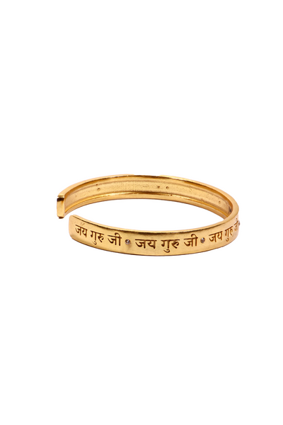 MNSH Jai Guruji Cuff Gold Melange Singapore Online Shopping Indian Designer Wear Gifting Destination Weddings