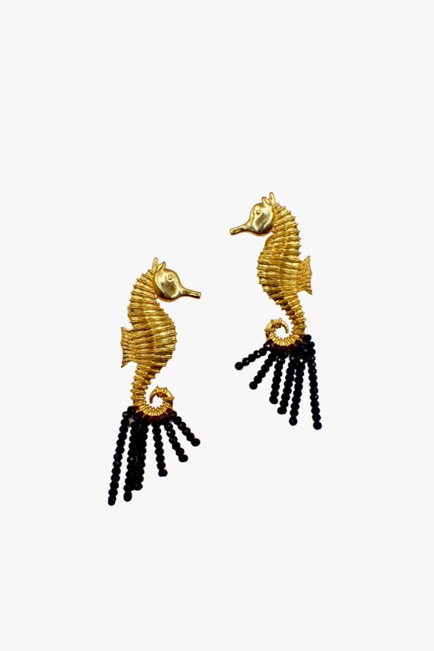 Maalicious Golden Seahorse Earrings indian designer wear online shopping melange singapore