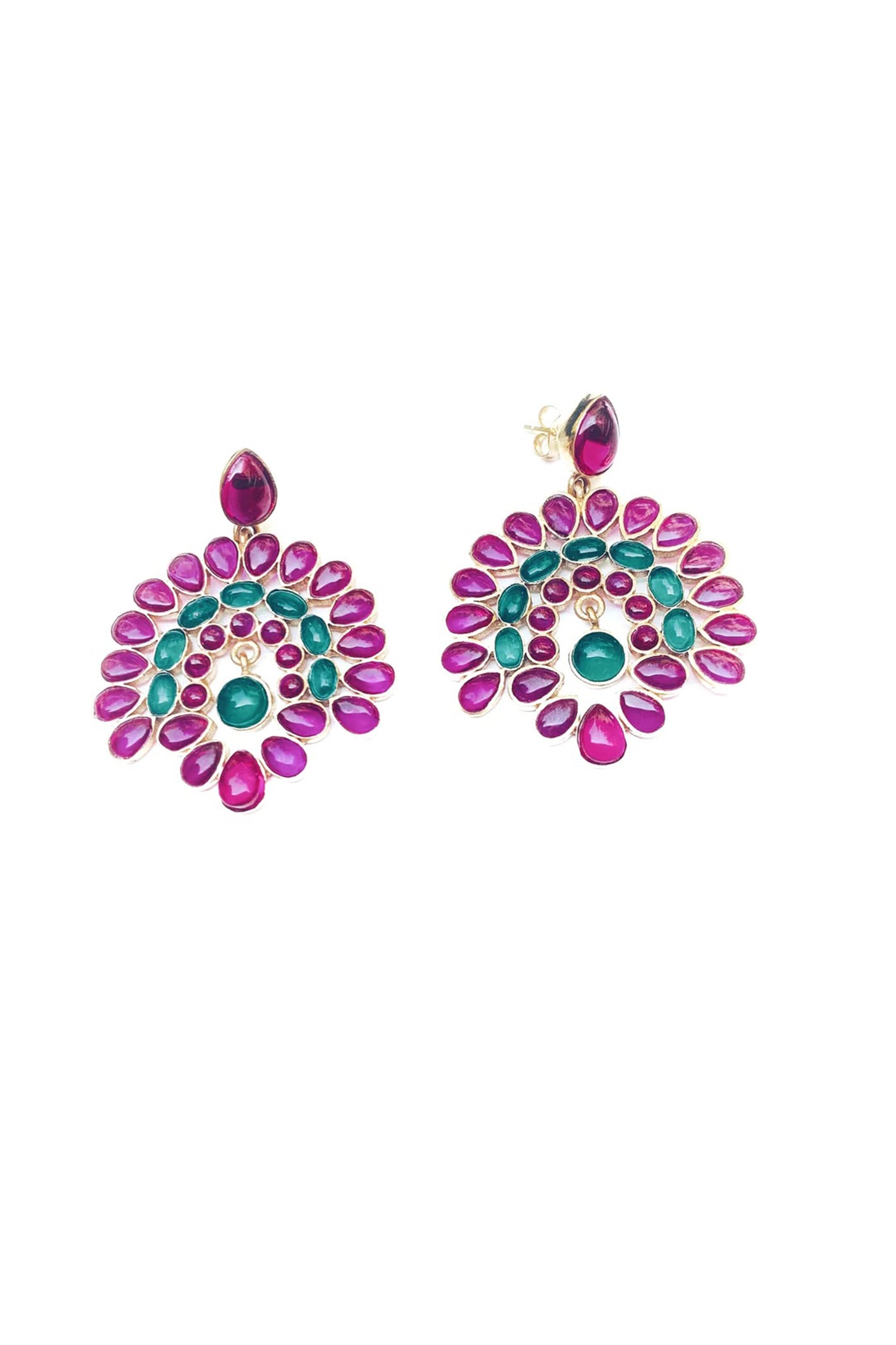 Maalicious Peacock Earrings indian designer wear online shopping melange singapore