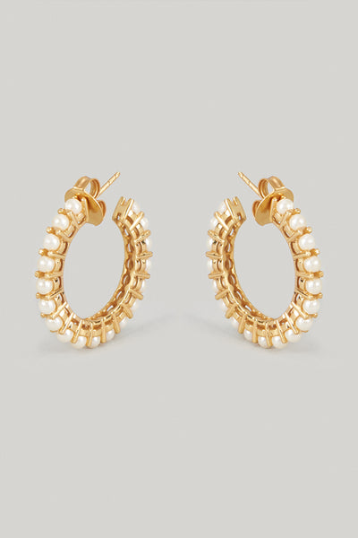 Maalicious Pearl Hoops indian designer wear online shopping melange singapore