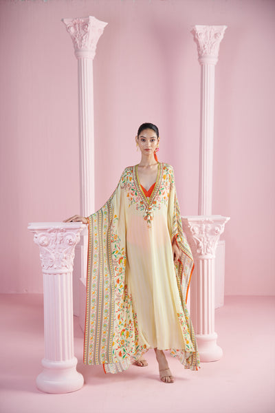 Mandira Wirk Huzur Kaftan indian designer wear online shopping melange singapore