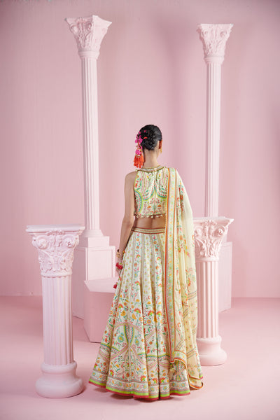 Mandira Wirk Safir Lehenga Set indian designer wear online shopping melange singapore