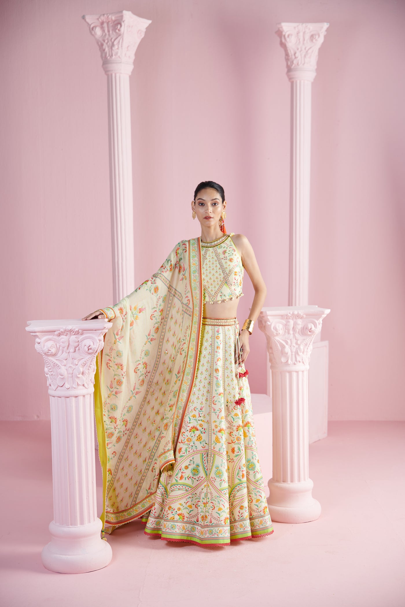 Mandira Wirk Safir Lehenga Set indian designer wear online shopping melange singapore