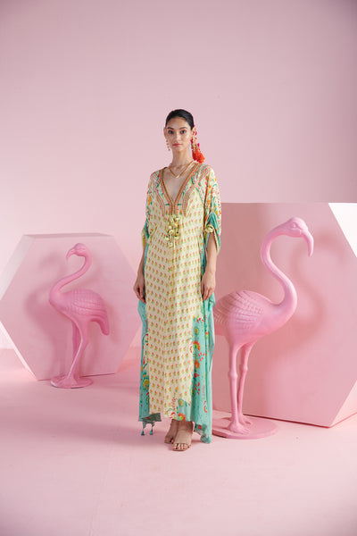 Mandira Wirk Seyda Kaftan indian designer wear online shopping melange singapore
