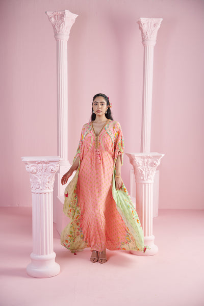 Mandira Wirk Sirin Kaftan indian designer wear online shopping melange singapore