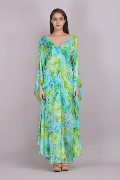 Mandira Wirk Tropical Breeze Kaftan indian designer wear online shopping melange singapore