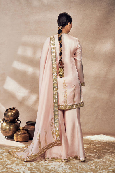 Masaba Baby Pink Whispering Lily Sharara Set indian designer wear online shopping melange singapore