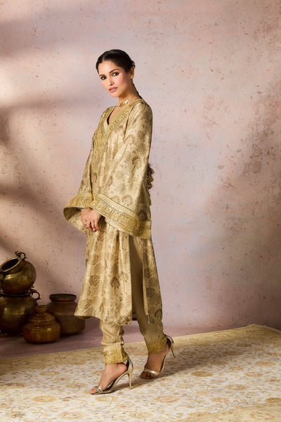 Masaba Beige Midnight Maze Tunic Set indian designer wear online shopping melange singapore