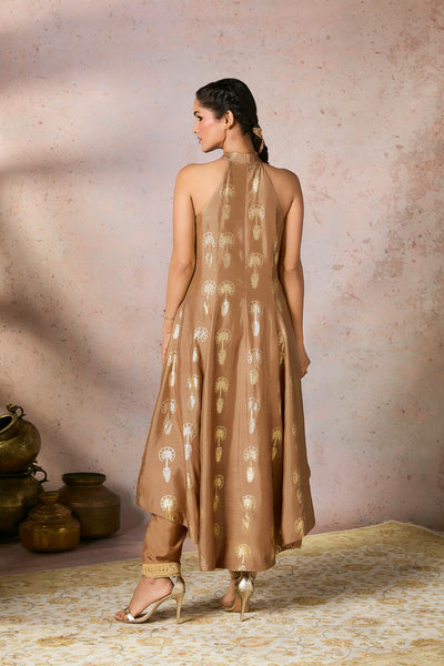 Masaba Beige Traveler's Palm Tunic Set indian designer wear online shopping melange singapore