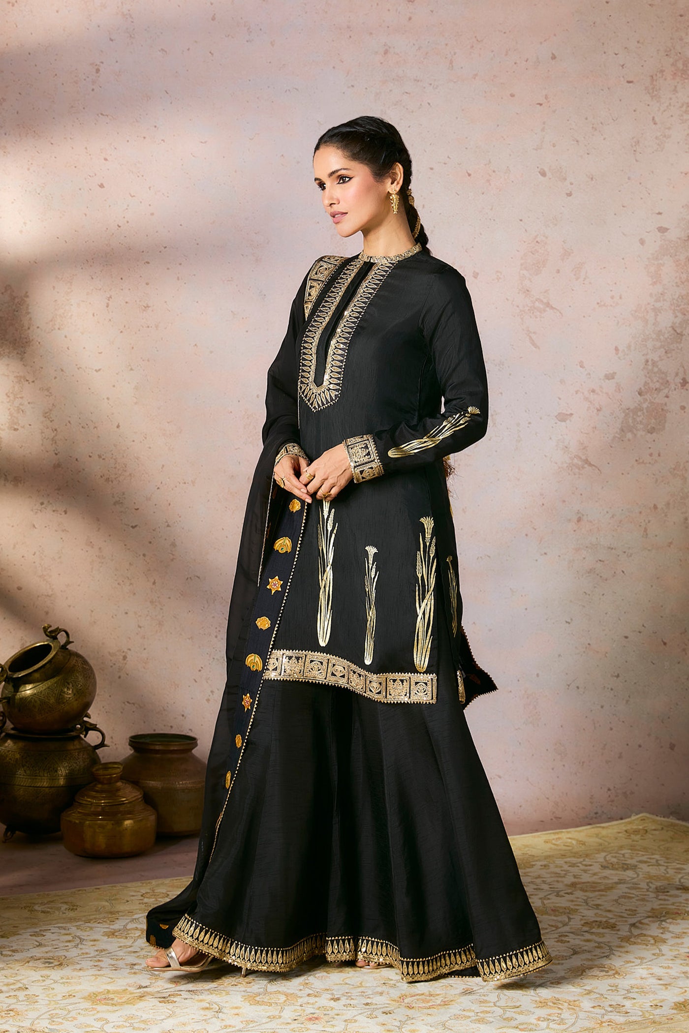 Masaba Blace Whispering Lily Sharara Set indian designer wear online shopping melange singapore