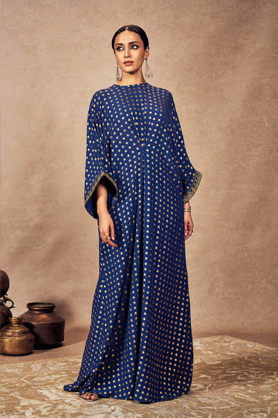 Masaba Blue Palmscape Kaftan indian designer wear online shopping melange singapore