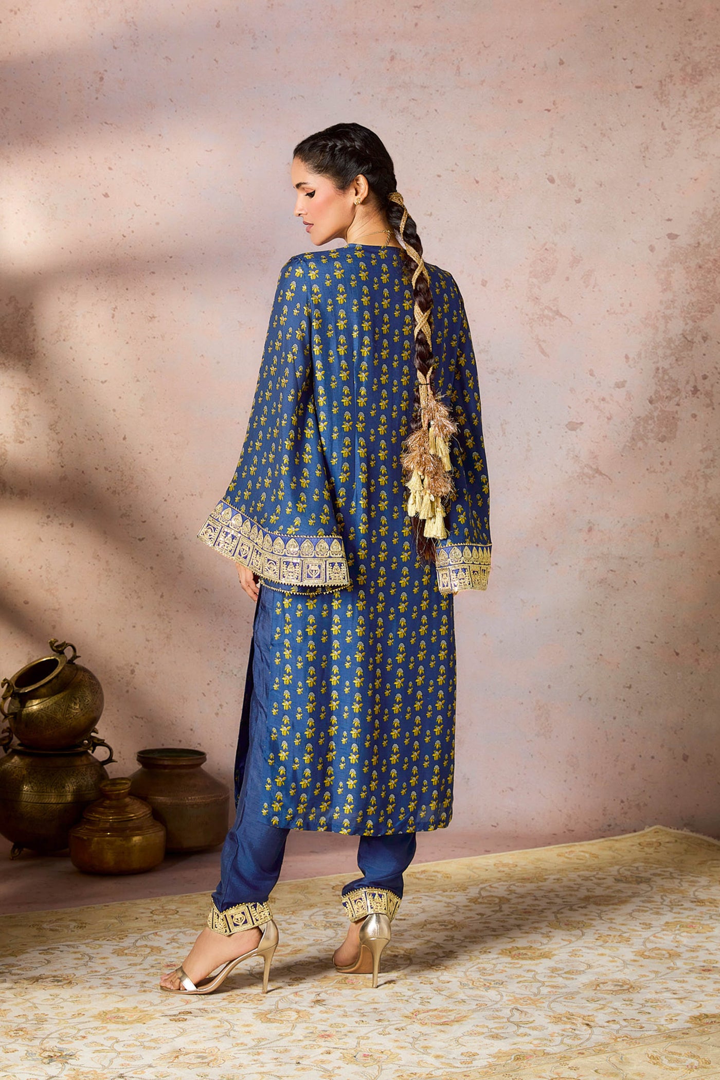 Masaba Blue Pixie Dust Tunic Set indian designer wear online shopping melange singapore