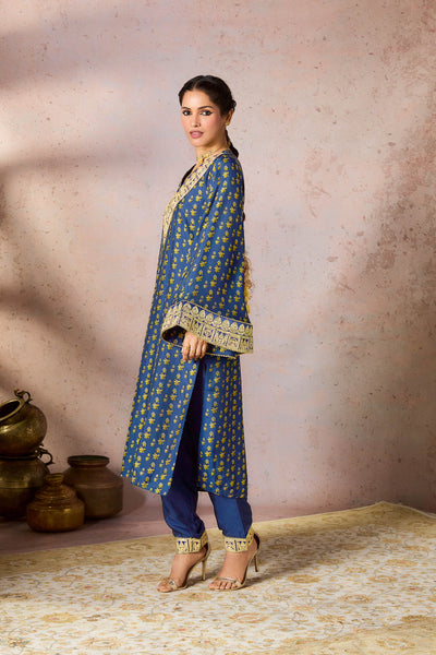 Masaba Blue Pixie Dust Tunic Set indian designer wear online shopping melange singapore