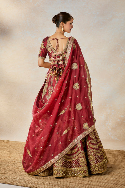 Masaba Cherry Gulab Lehenga Set indian designer wear online shopping melange singapore