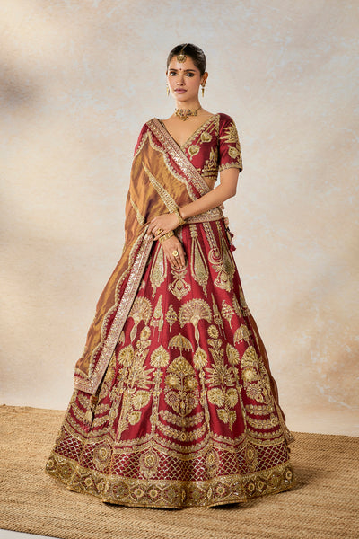 Masaba Cherry Gulab Lehenga Set indian designer wear online shopping melange singapore