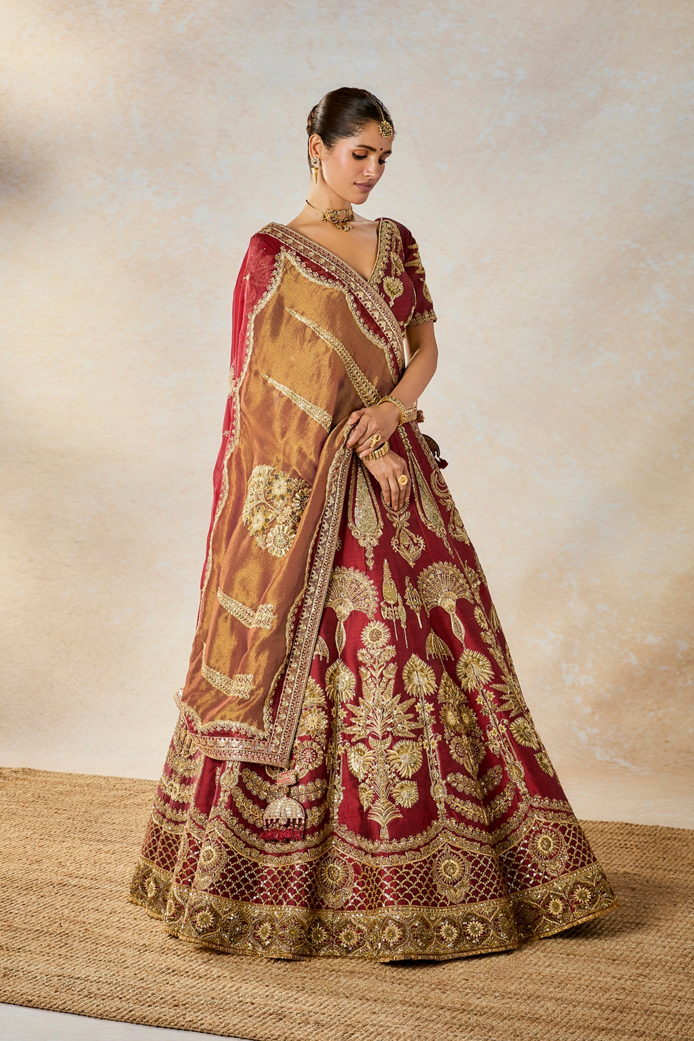 Masaba Cherry Gulab Lehenga Set indian designer wear online shopping melange singapore