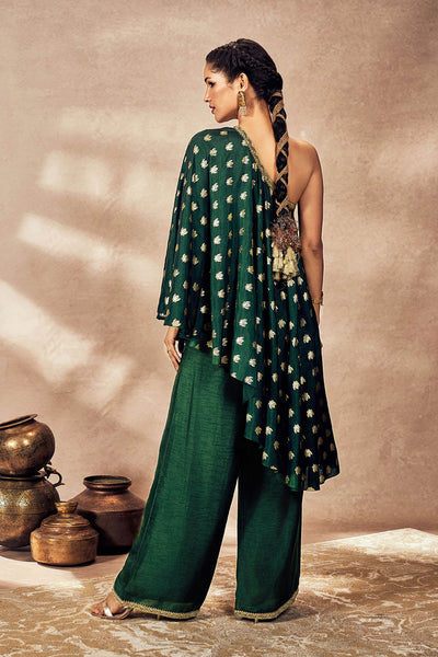 Masaba Green Palmscape Tunic Set indian designer wear online shopping melange singapore