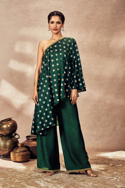 Masaba Green Palmscape Tunic Set indian designer wear online shopping melange singapore