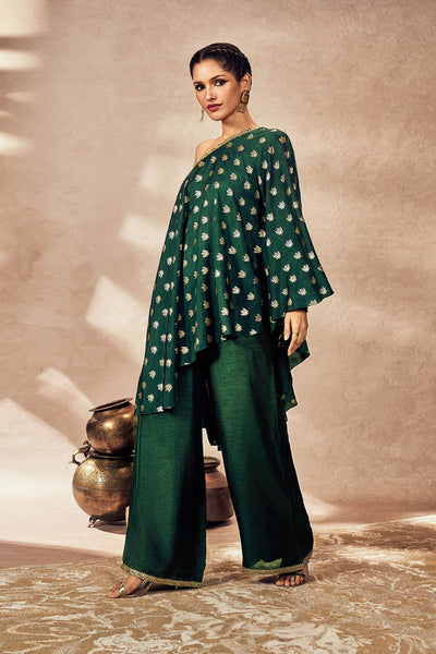 Masaba Green Palmscape Tunic Set indian designer wear online shopping melange singapore