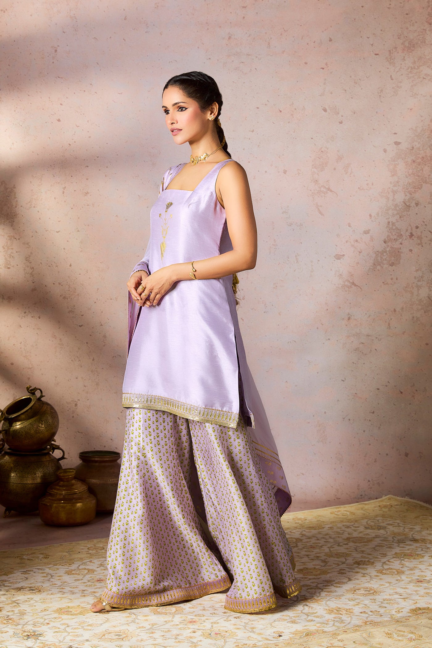 Masaba Lilac Pixie Dust Sharara Set indian designer wear online shopping melange singapore