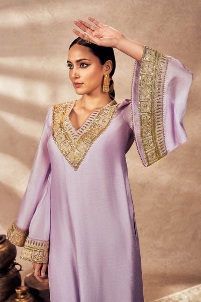 Masaba Lilac Pixie Dust Tunic Set indian designer wear online shopping melange singapore