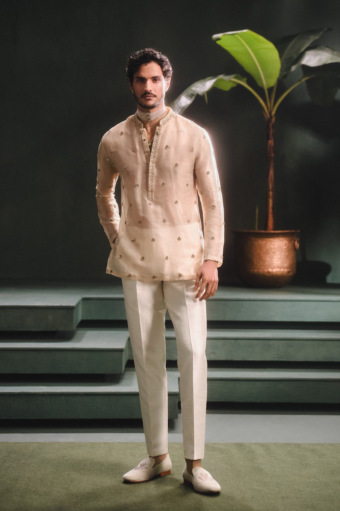 Masaba Menswear Kaju Katli Kurta indian designer wear online shopping melange singapore