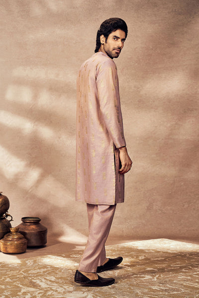 Masaba Menswear Lilac Timber Tribe Kurta Set indian designer wear online shopping melange singapore