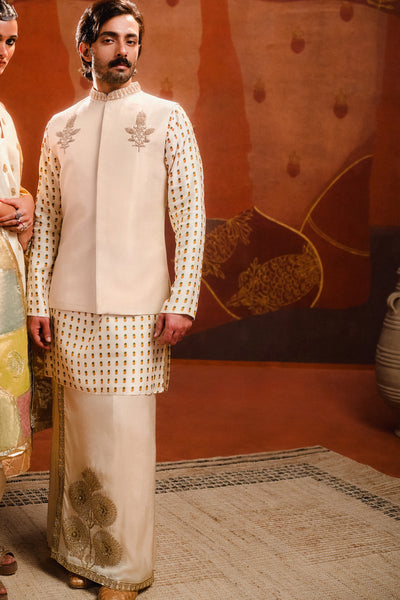 Masaba Menswear The Kalakand Bandi Set indian designer wear online shopping melange singapore