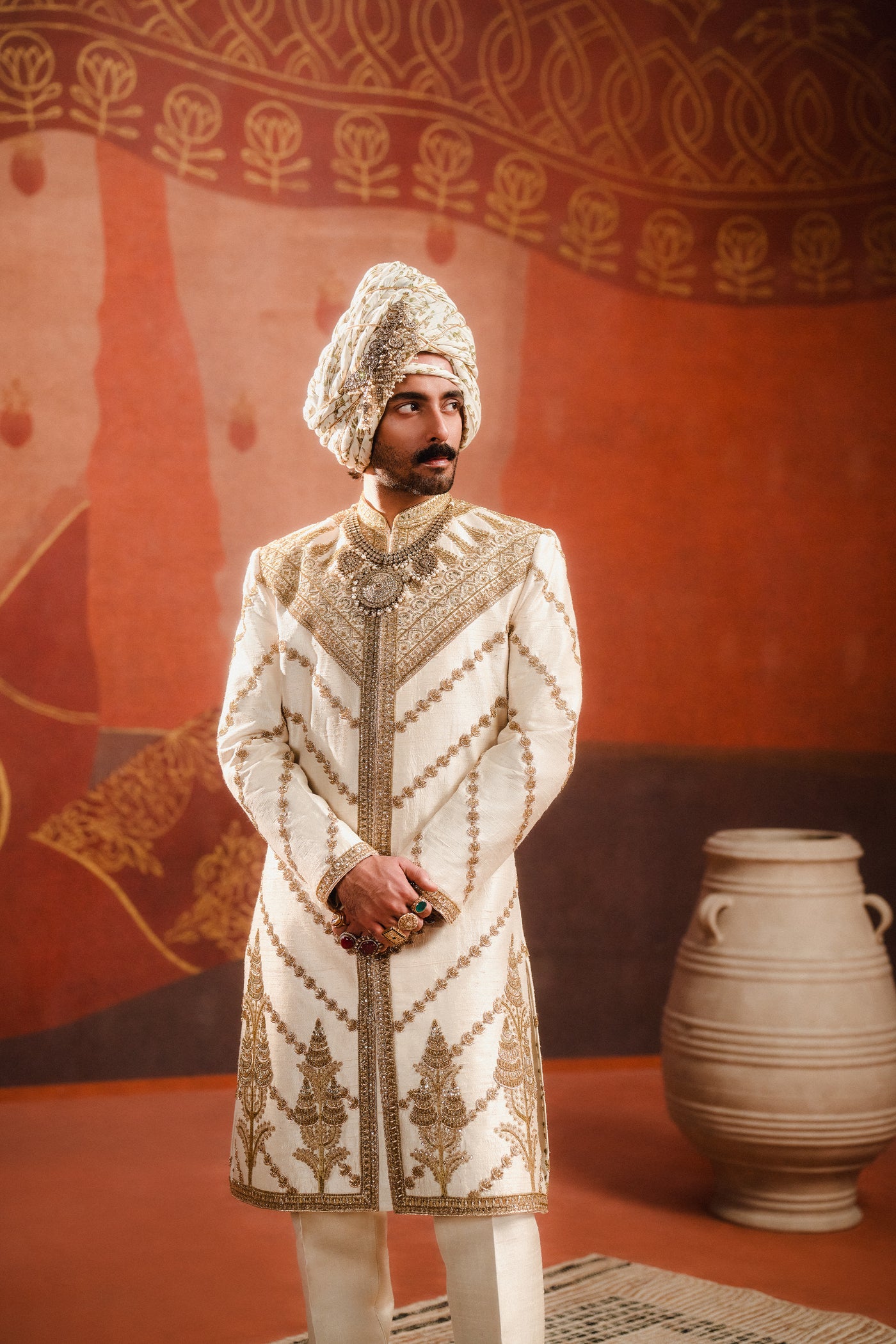 The Malai Burfi Sherwani Set