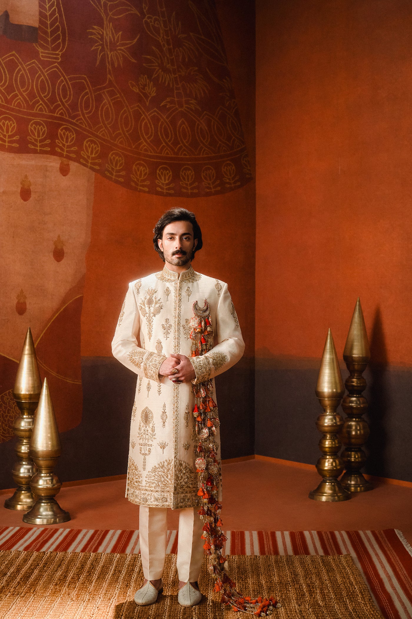 The Malai Burfi Sherwani Set