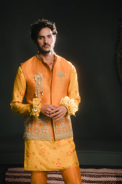 Masaba Menswear The Son Patissa Bandi Set indian designer wear online shopping melange singapore