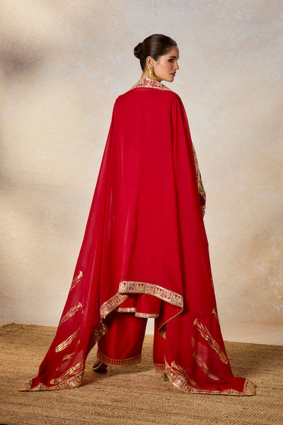 Masaba Red Whispering Lily Ckdindian designer wear online shopping melange singapore