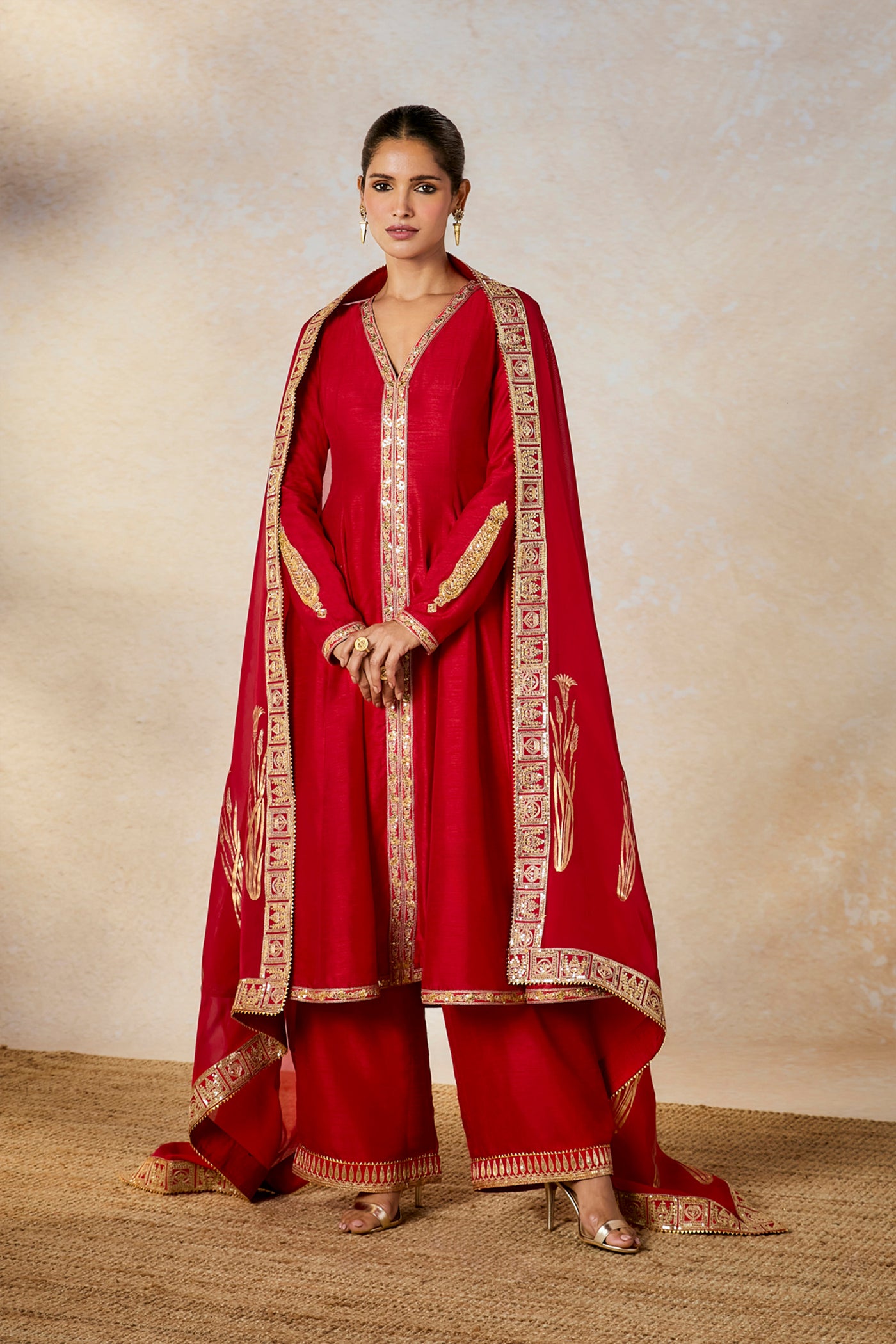 Masaba Red Whispering Lily Ckdindian designer wear online shopping melange singapore