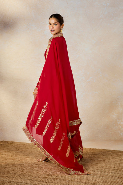 Masaba Red Whispering Lily Ckdindian designer wear online shopping melange singapore