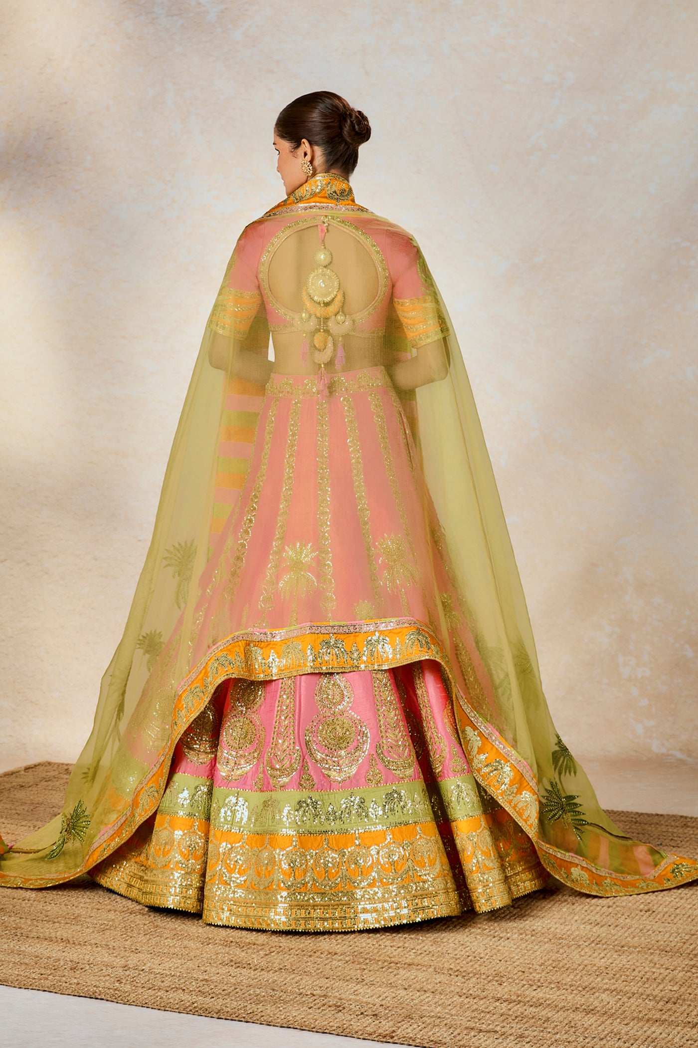 Masaba Rose Thandai Lehenga Set indian designer wear online shopping melange singapore