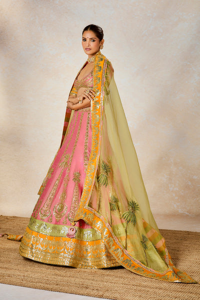 Masaba Rose Thandai Lehenga Set indian designer wear online shopping melange singapore